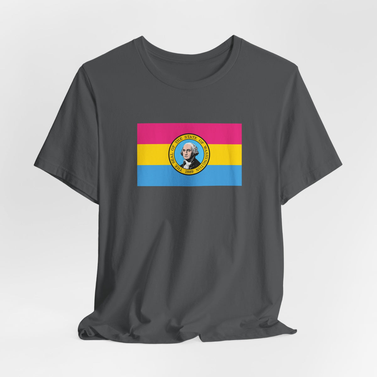 Washington Pansexual Pride Flag T-shirt, Several Color Options