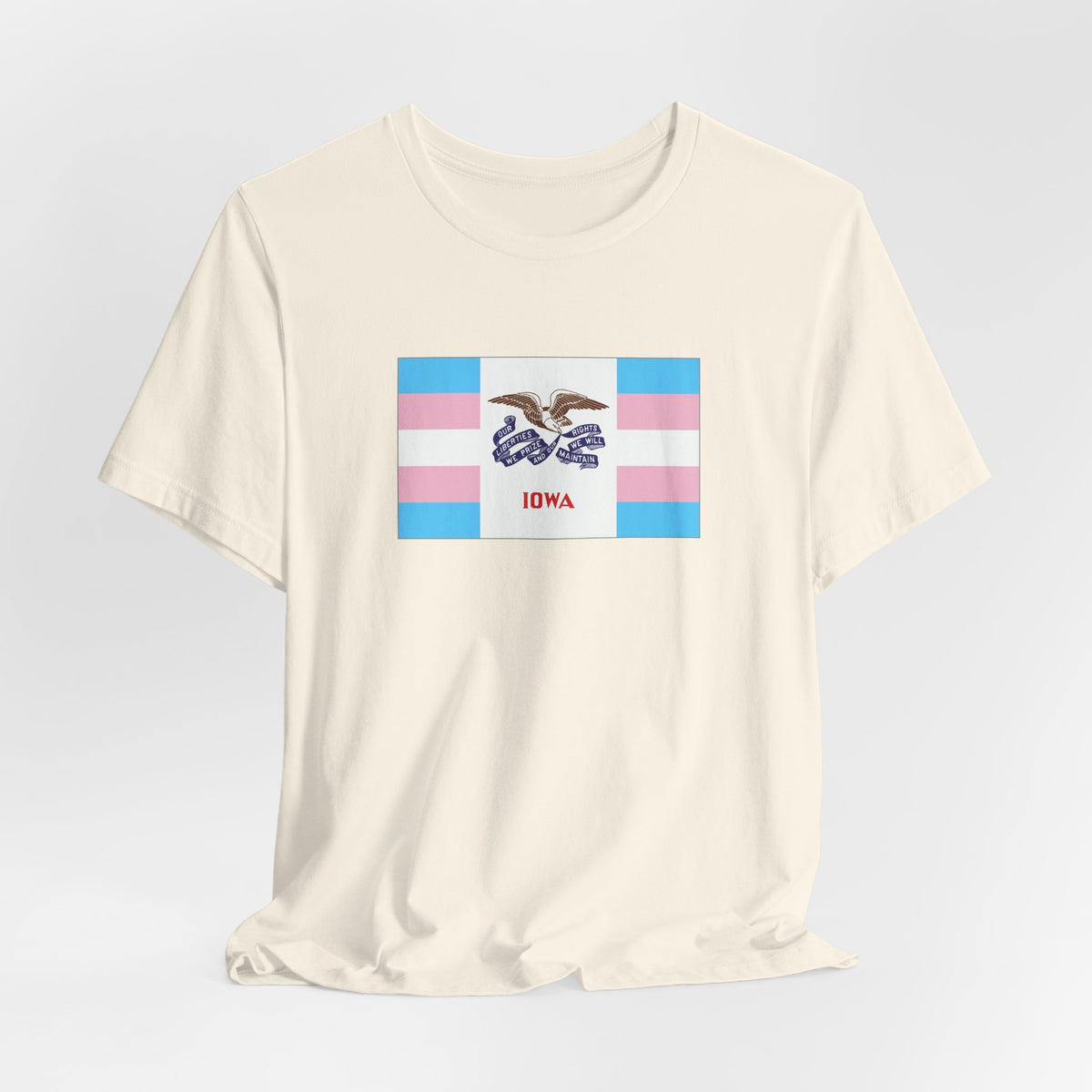 Iowa Transgender Pride Flag T-shirt, Several Color Options