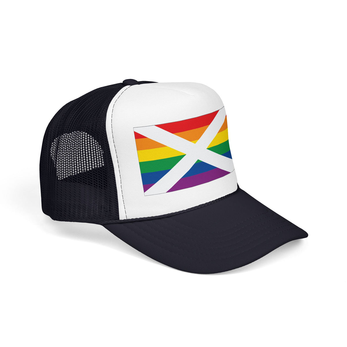 Alabama Rainbow Pride Flag "UNITED" Printed Foam Trucker Hat, Several Color Options