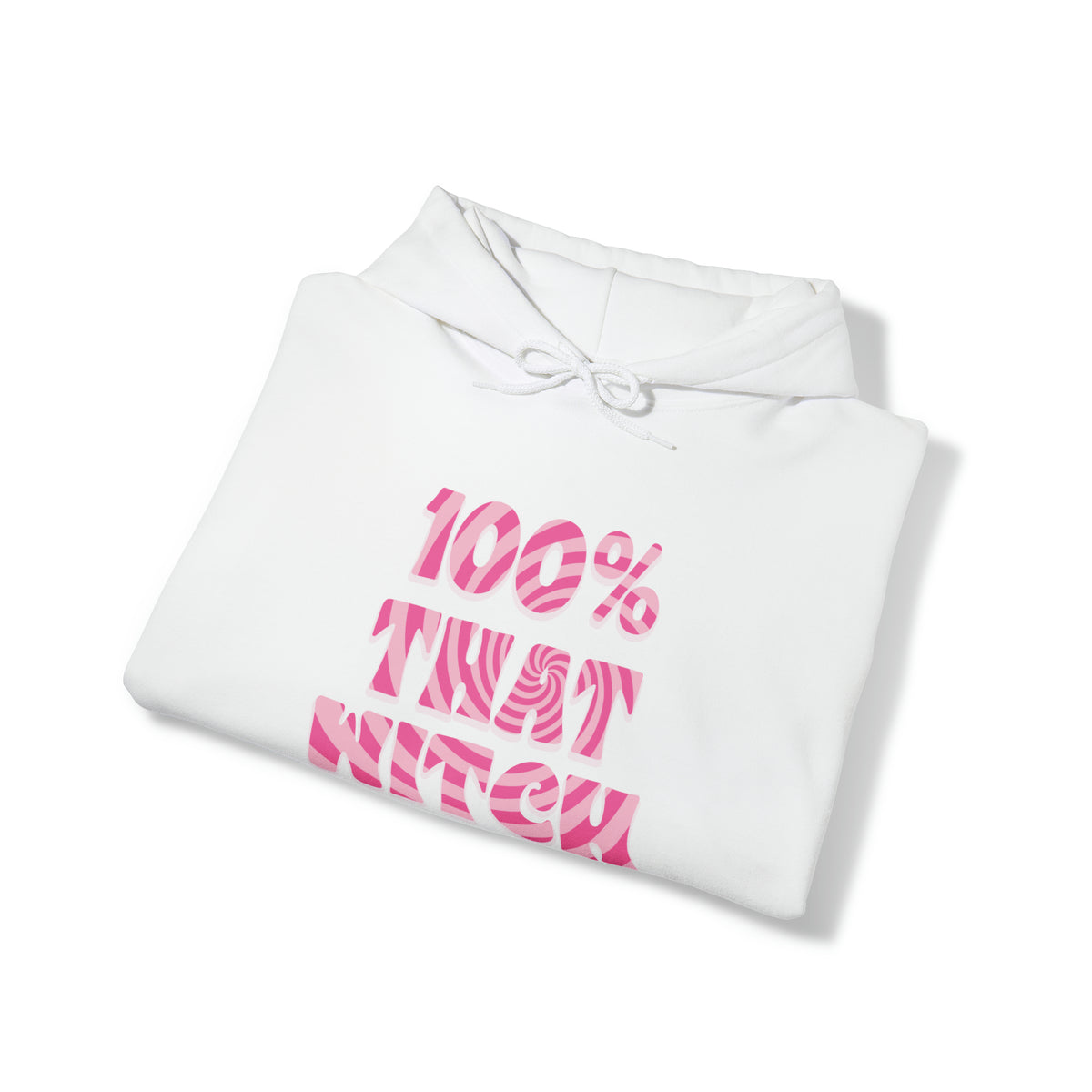 100% THAT WITCH Hoodie - pink deco spiral