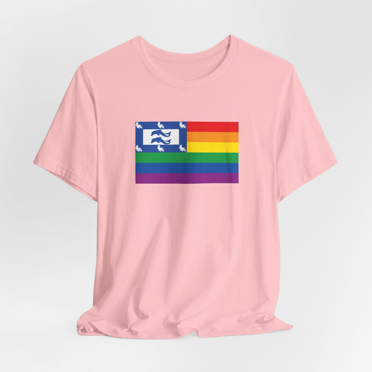 Brighton, United Kingdom Rainbow Pride Flag T-shirt, Several Color Options