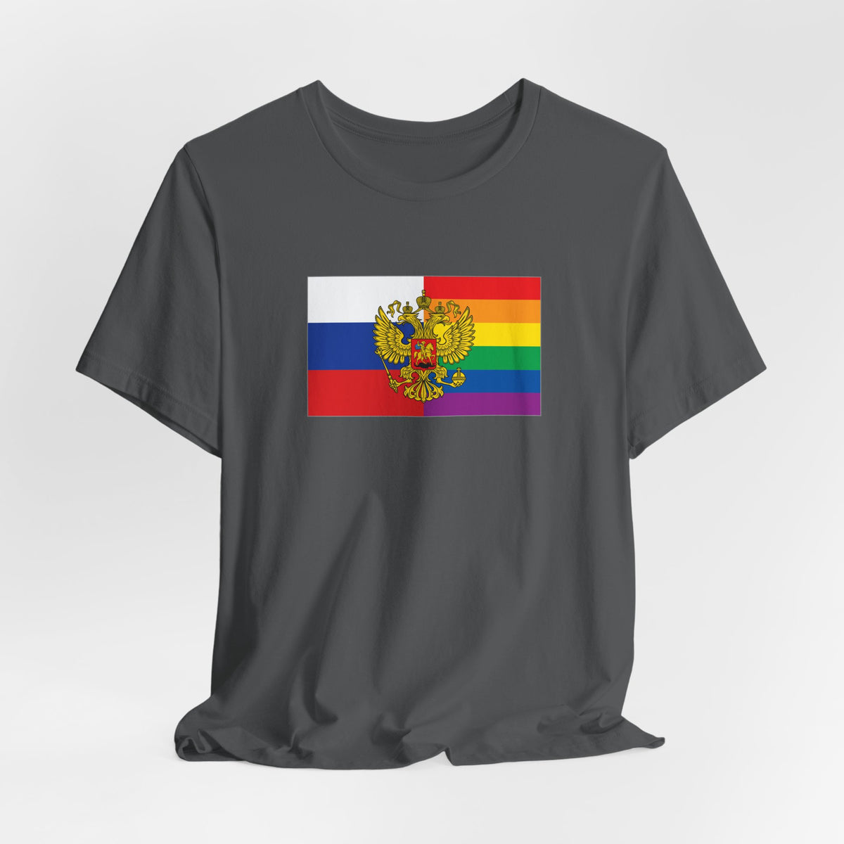 Russia Rainbow Pride Flag T-shirt, Several Color Options