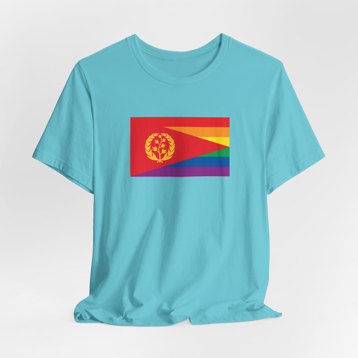 Eritrea Rainbow Pride Flag T-shirt, Several Color Options