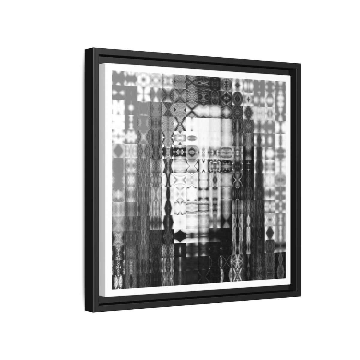 Feminist Icon Gloria Steinem Abstract Portrait Collage Art, Matte Canvas, Framed (Multi-color options)