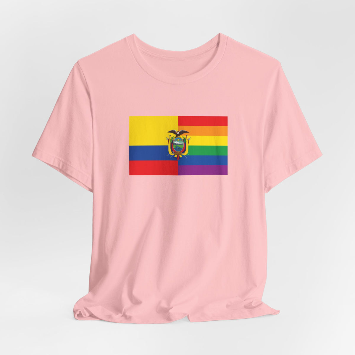 Ecuador Rainbow Pride Flag T-shirt, Several Color Options