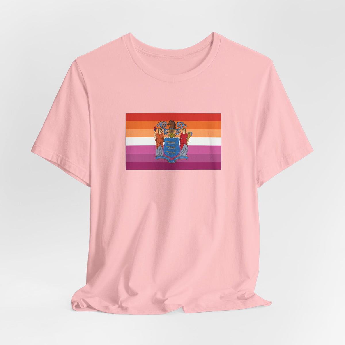 New Jersey Lesbian Pride Flag T-shirt, Several Color Options