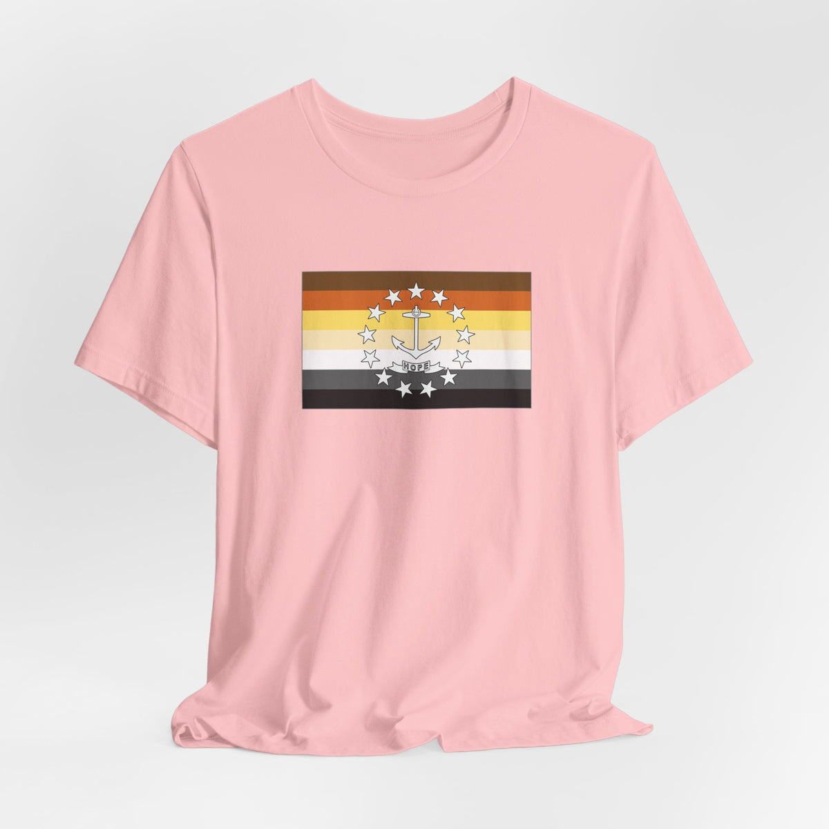 Rhode Island Bear Pride Flag T-shirt, Several Color Options
