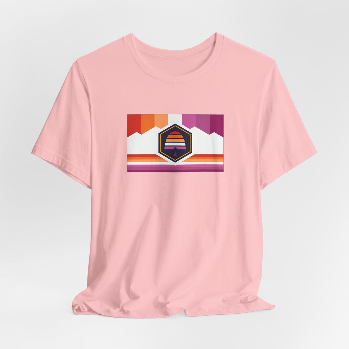 Utah Lesbian Pride Flag T-shirt, Several Color Options