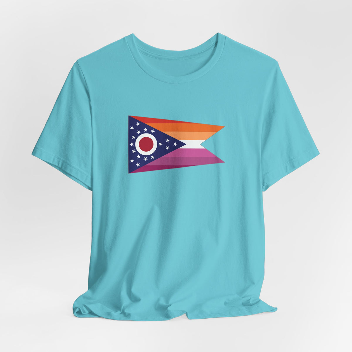 Ohio Lesbian Pride Flag T-shirt, Several Color Options