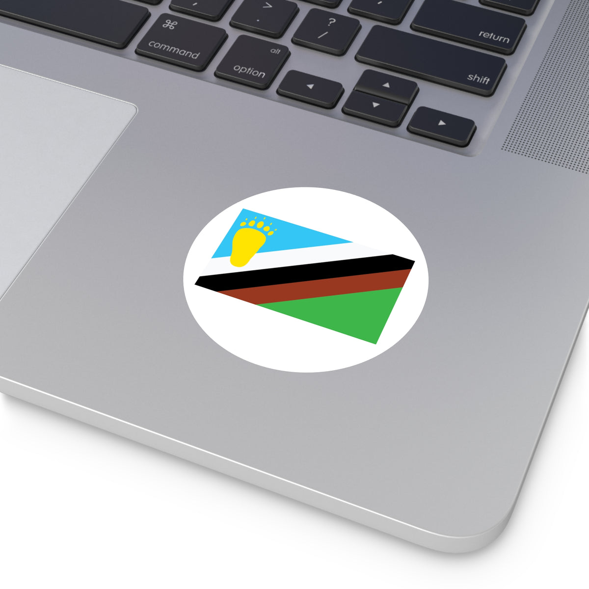 Early Bear Pride Flag mid-1980s Vinyl Sticker