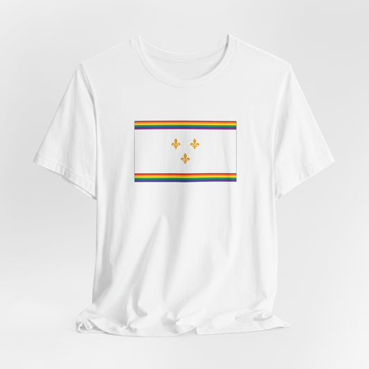 New Orleans, Louisiana Rainbow Pride Flag T-shirt, Several Color Options