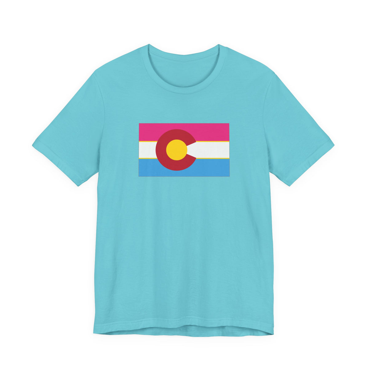Colorado Pansexual Pride Flag T-shirt, Several Color Options