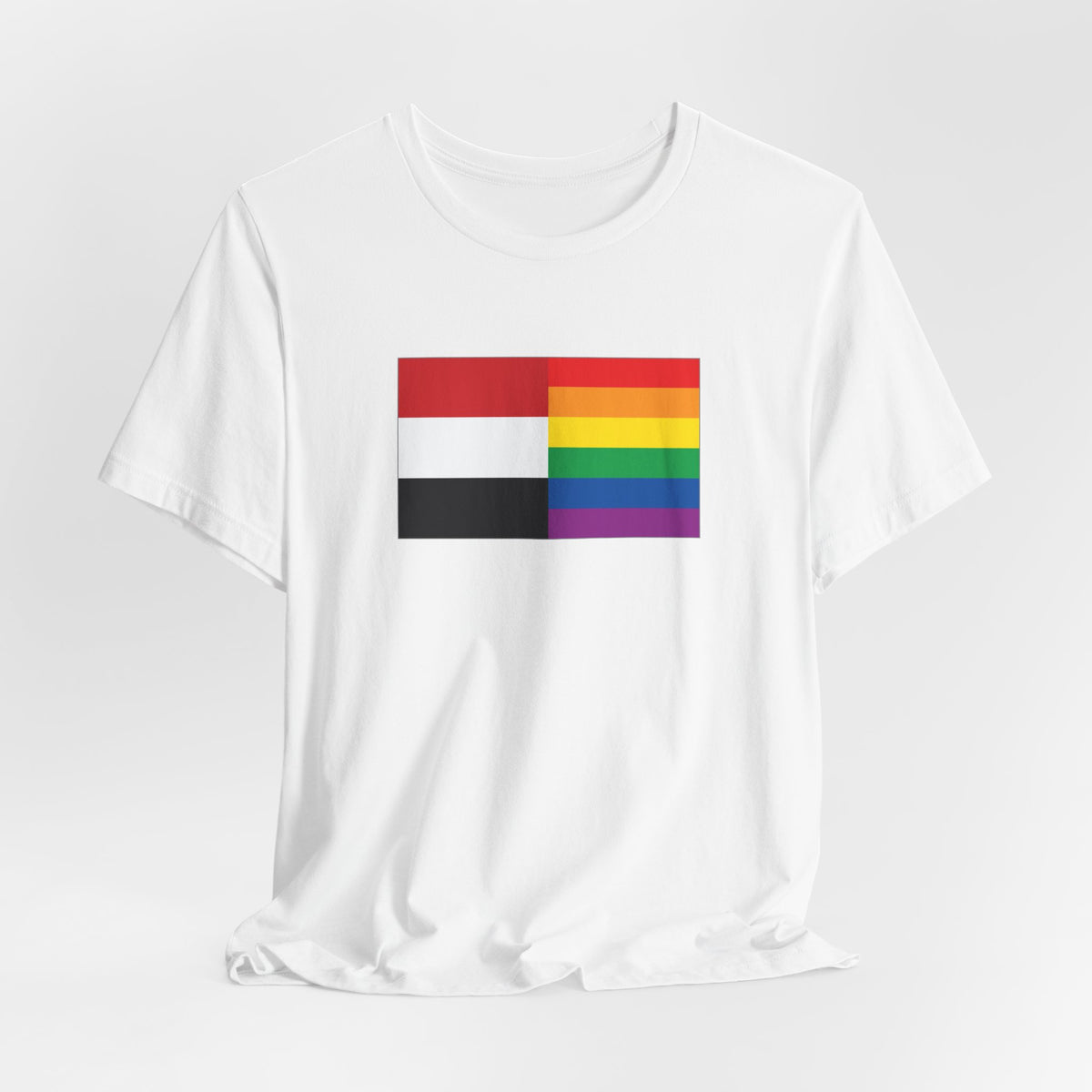 Yemen Rainbow Pride Flag T-shirt, Several Color Options