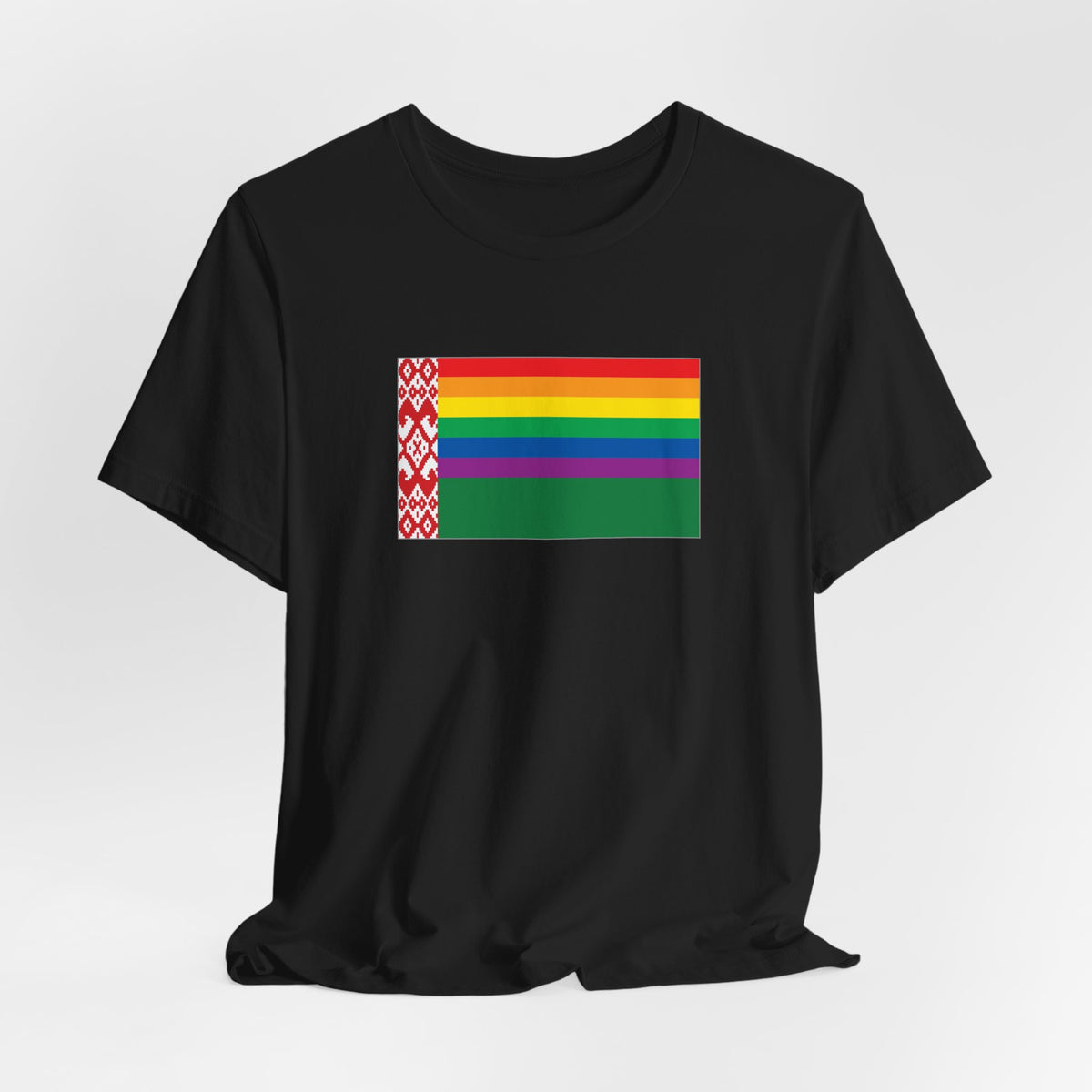 Belarus Rainbow Pride Flag T-shirt, Several Color Options
