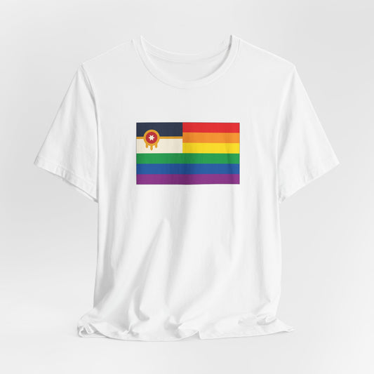 Tulsa, Oklahoma Rainbow Pride Flag T-shirt, Several Color Options