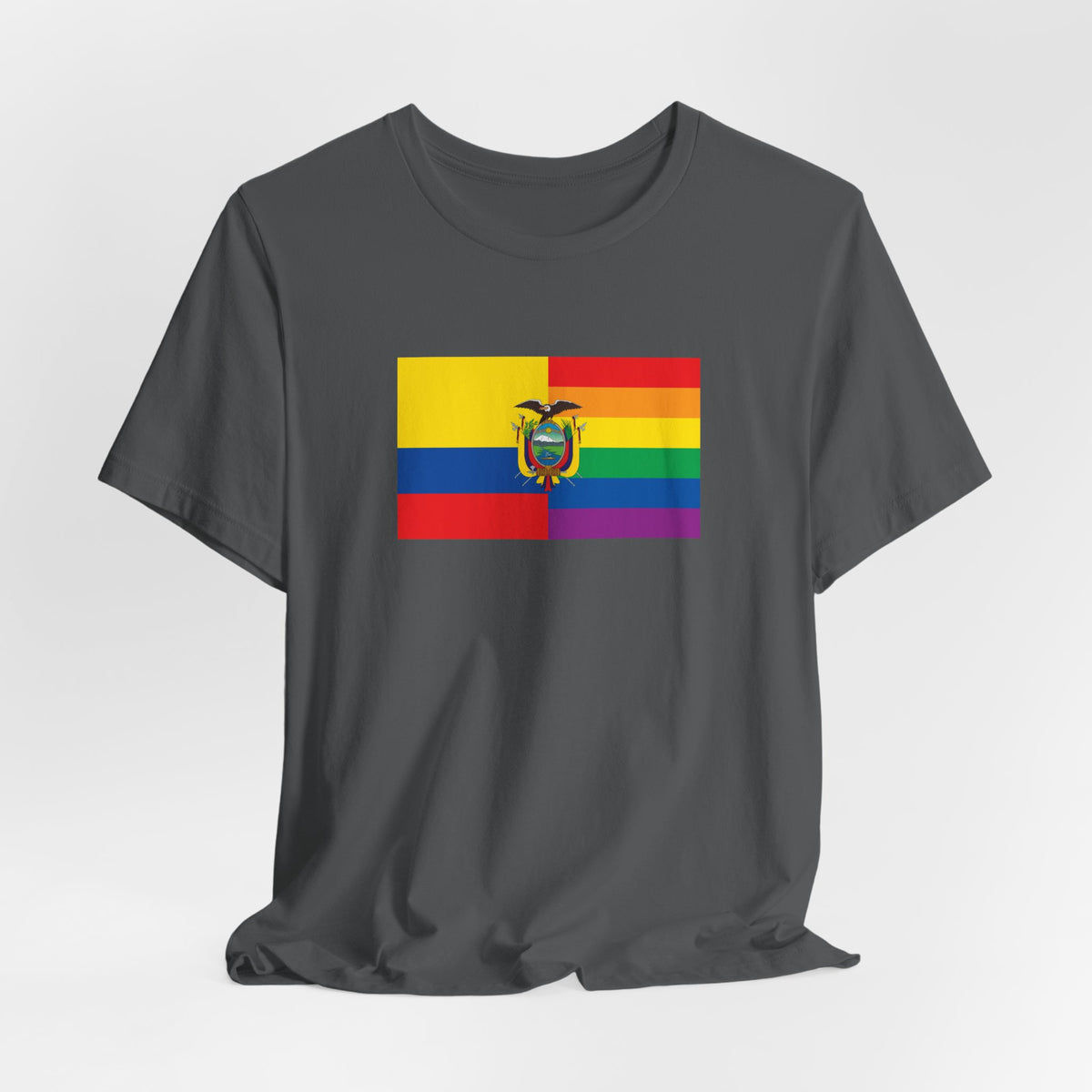 Ecuador Rainbow Pride Flag T-shirt, Several Color Options