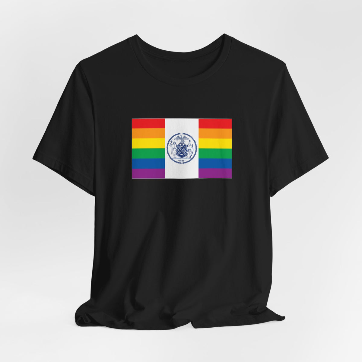 New York City, New York Rainbow Pride Flag T-shirt, Several Color Options