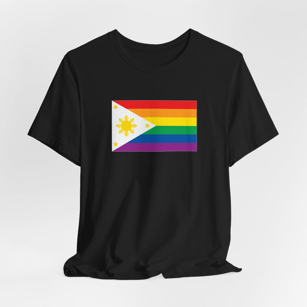 Philippines Rainbow Pride Flag T-shirt, Several Color Options