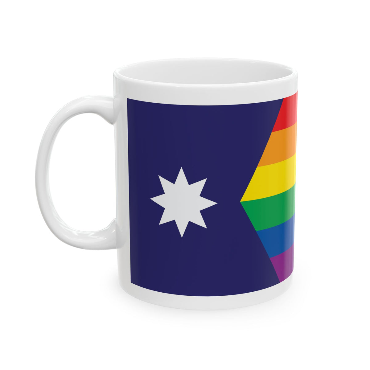 Minnesota Rainbow Pride Flag "UNITED" Ceramic Mug