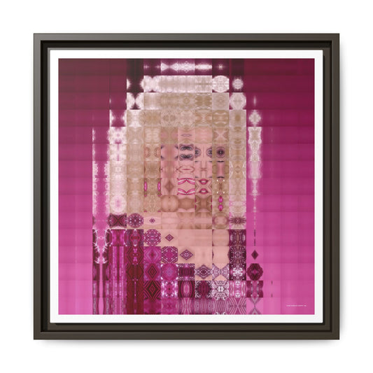 Iconic Queen of Country IV, Dolly Abstract Portrait Collage Art, Matte Canvas, Framed (Multi-color options)