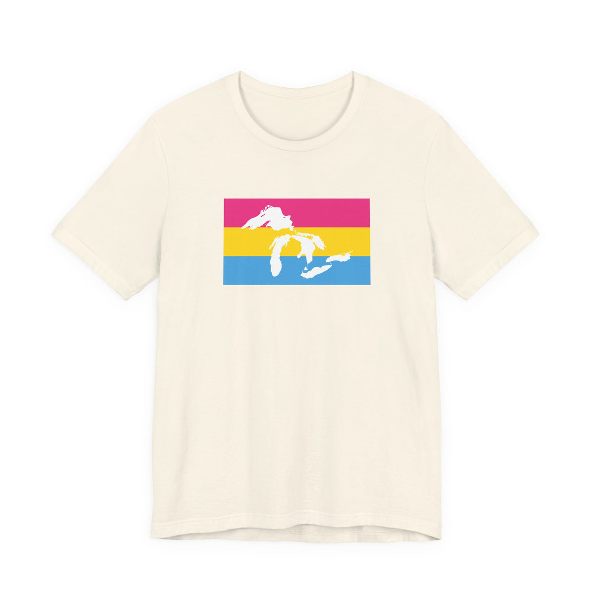 Great Lakes Region Pansexual Pride Flag T-shirt, Several Color Options