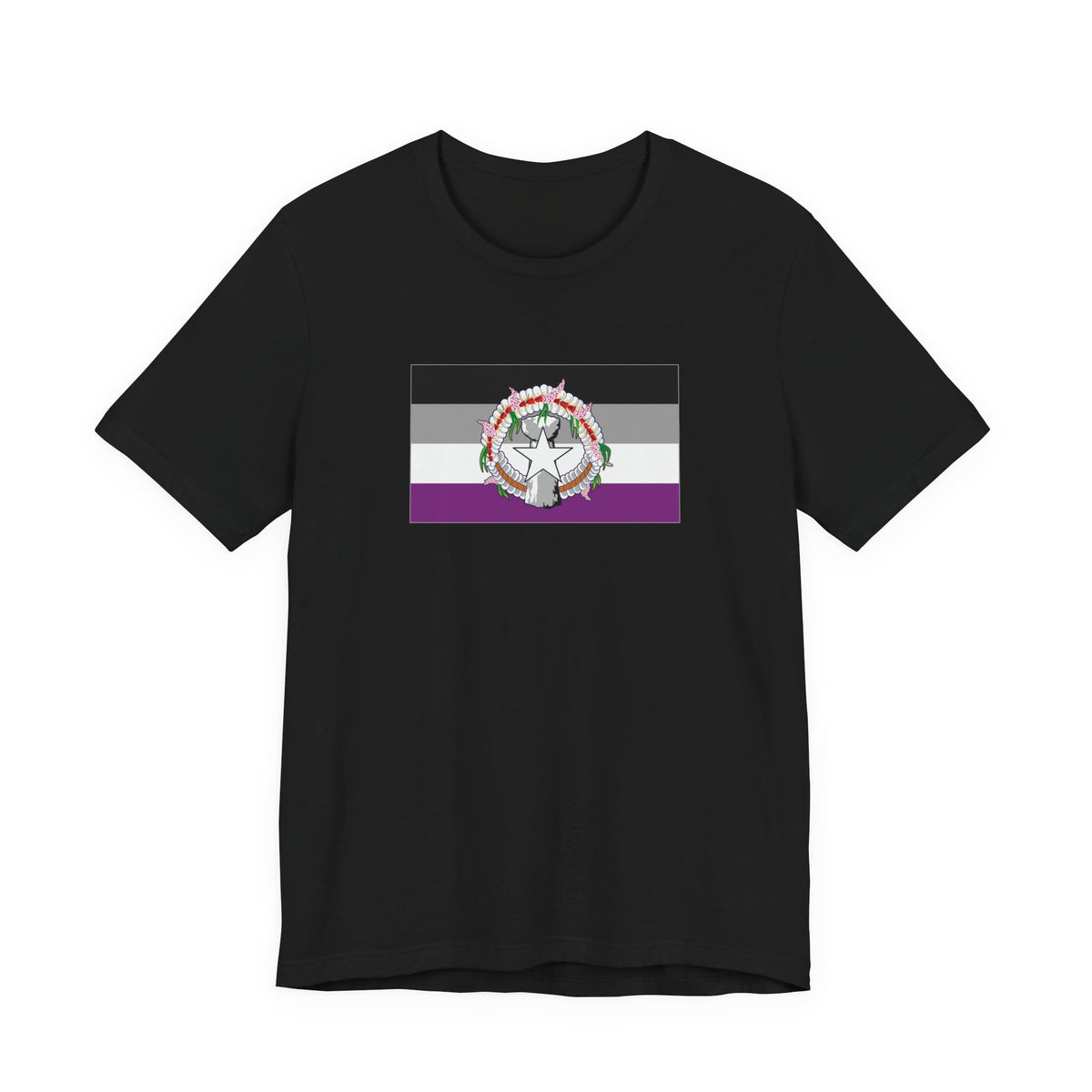 Northern Mariana Islands Asexual Pride Flag T-shirt, Several Color Options