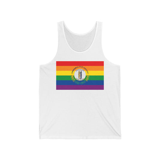 Kentucky Rainbow Pride Flag Jersey Tank