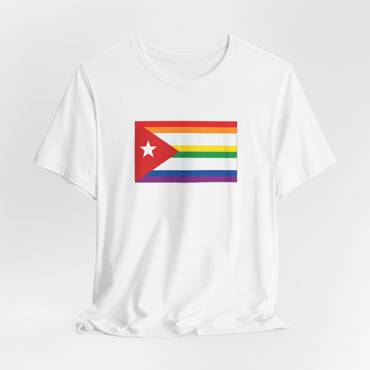 Cuba Rainbow Pride Flag T-shirt, Several Color Options