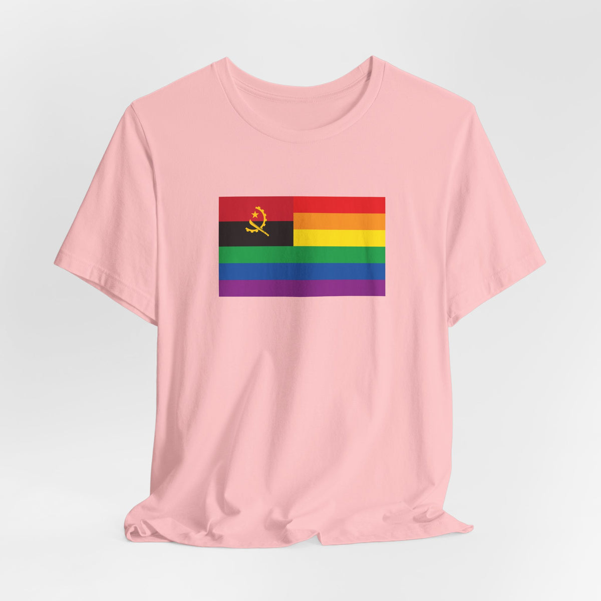 Angola Rainbow Pride Flag T-shirt, Several Color Options