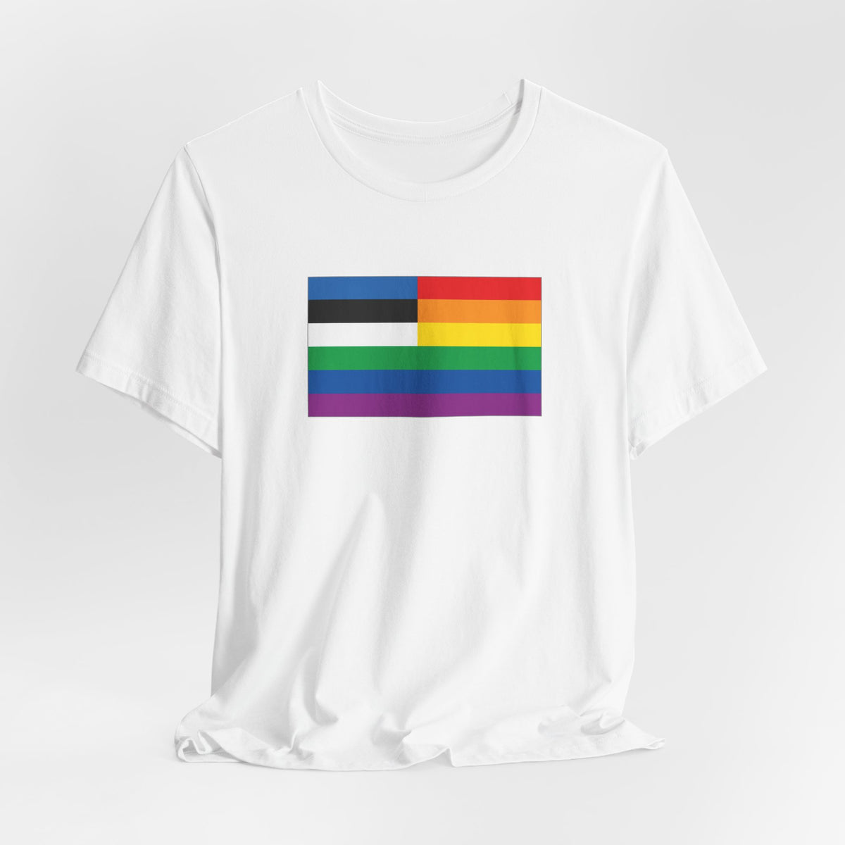 Estonia Rainbow Pride Flag T-shirt, Several Color Options