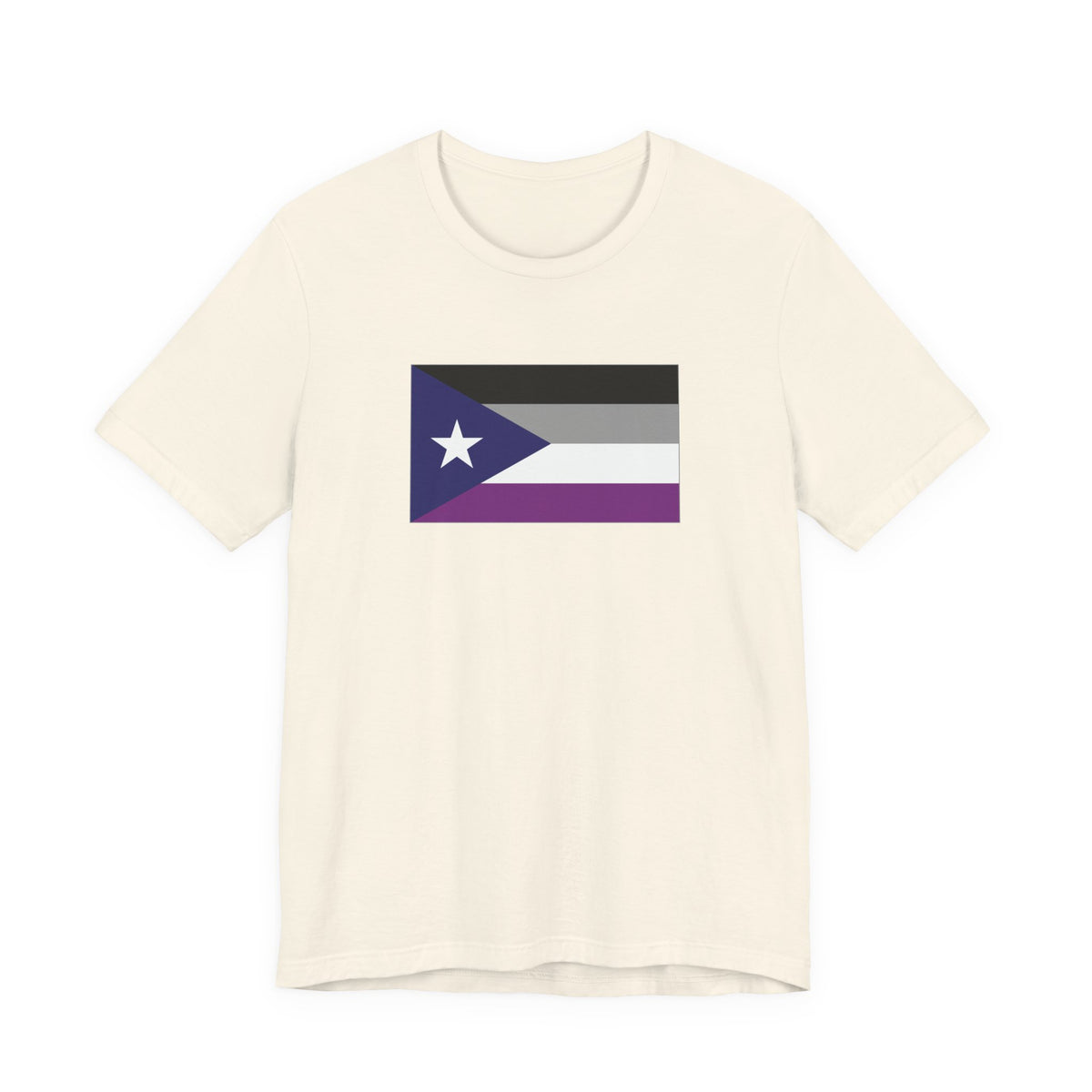 Puerto Rico Asexual Pride Flag T-shirt, Several Color Options