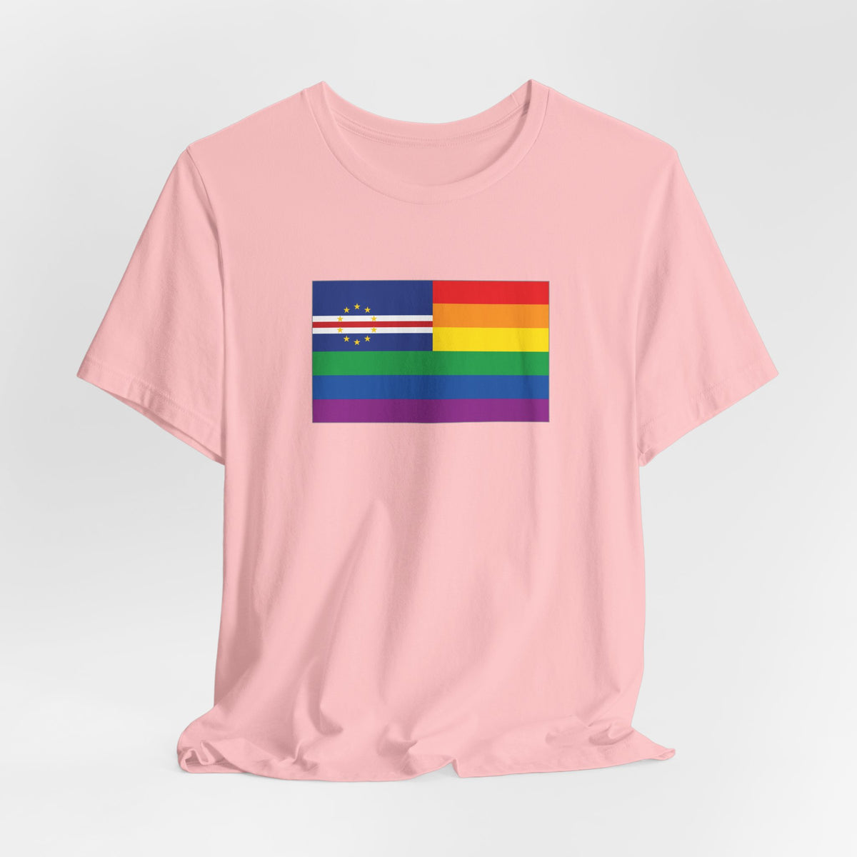 Cabo Verde Rainbow Pride Flag T-shirt, Several Color Options