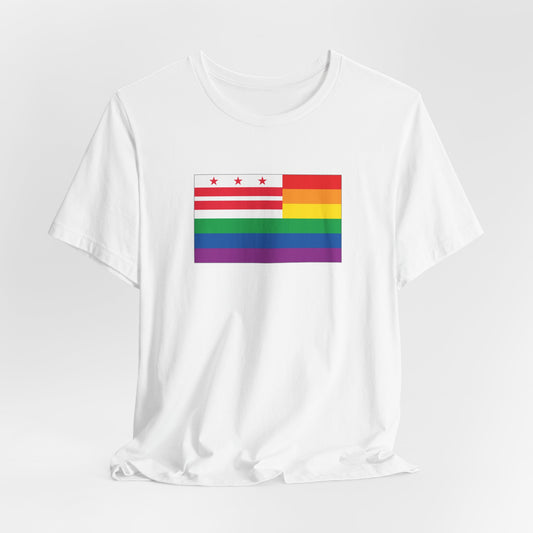 Washington, D.C. Rainbow Pride Flag T-shirt, Several Color Options