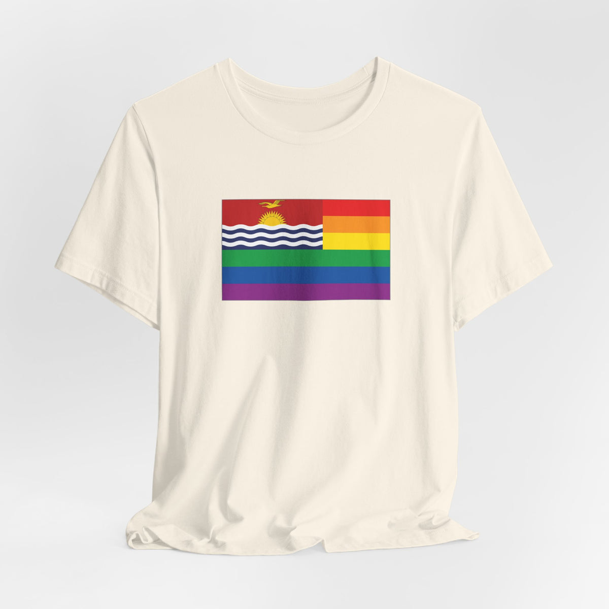Kiribati Rainbow Pride Flag T-shirt, Several Color Options