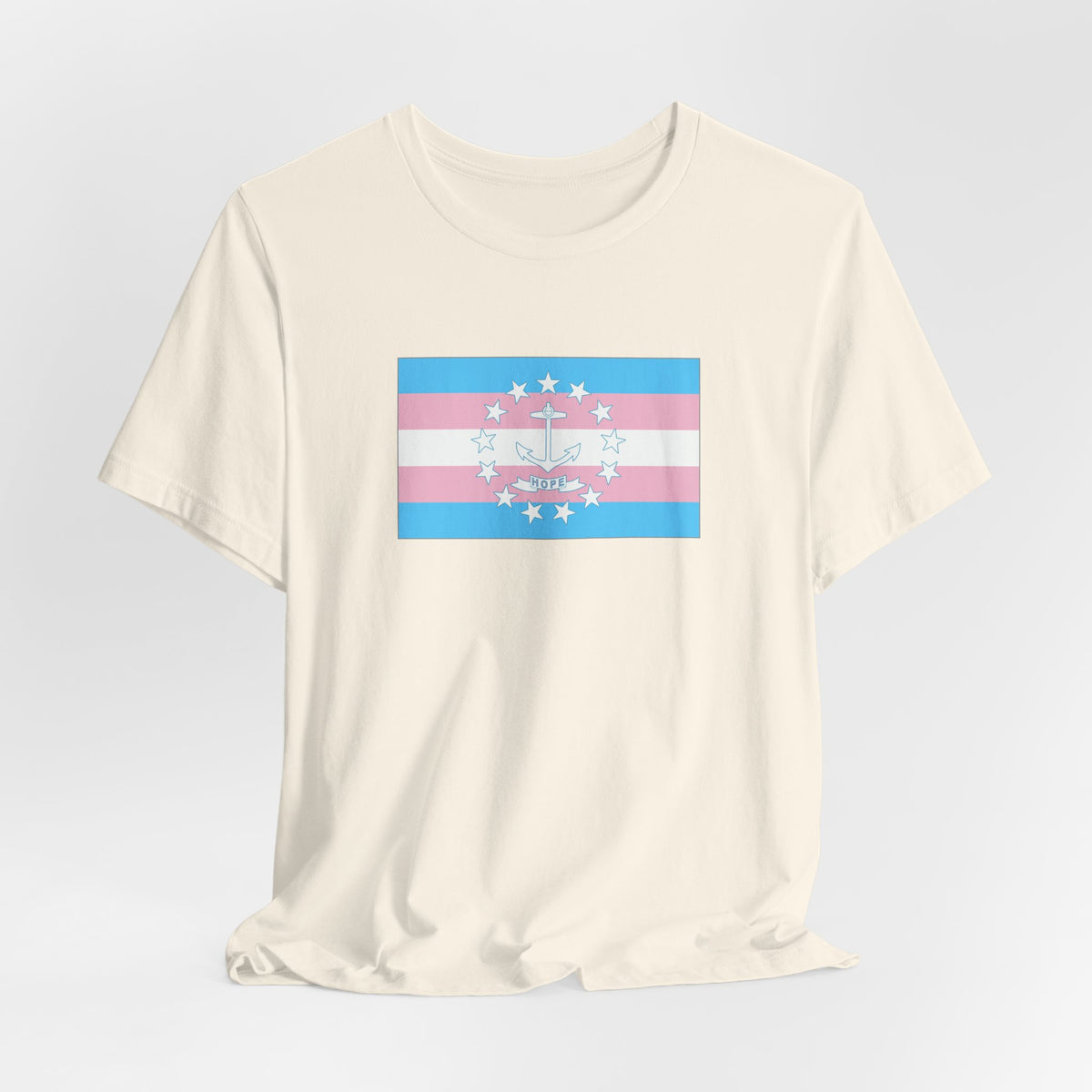 Rhode Island Transgender Pride Flag T-shirt, Several Color Options