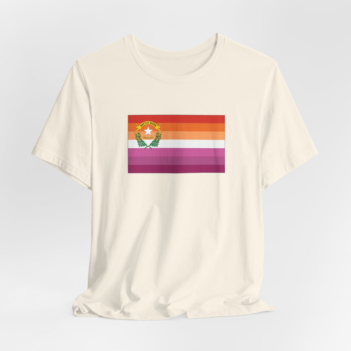 Nevada Lesbian Pride Flag T-shirt, Several Color Options