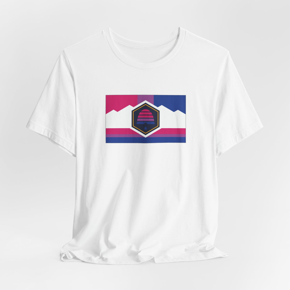 Utah Bisexual Pride Flag T-shirt, Several Color Options