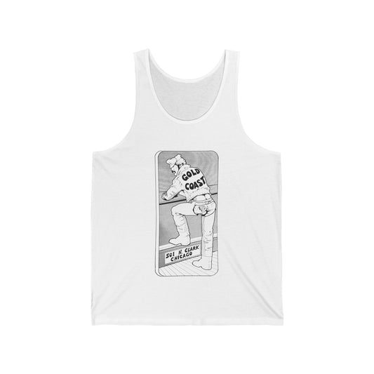 GOLD COAST Chaps Tank Top, Chicago Leather Bar Archive Design
