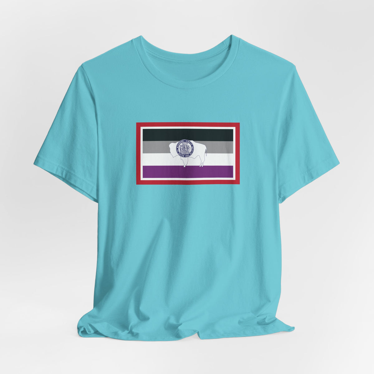 Wyoming Asexual Pride Flag T-shirt, Several Color Options