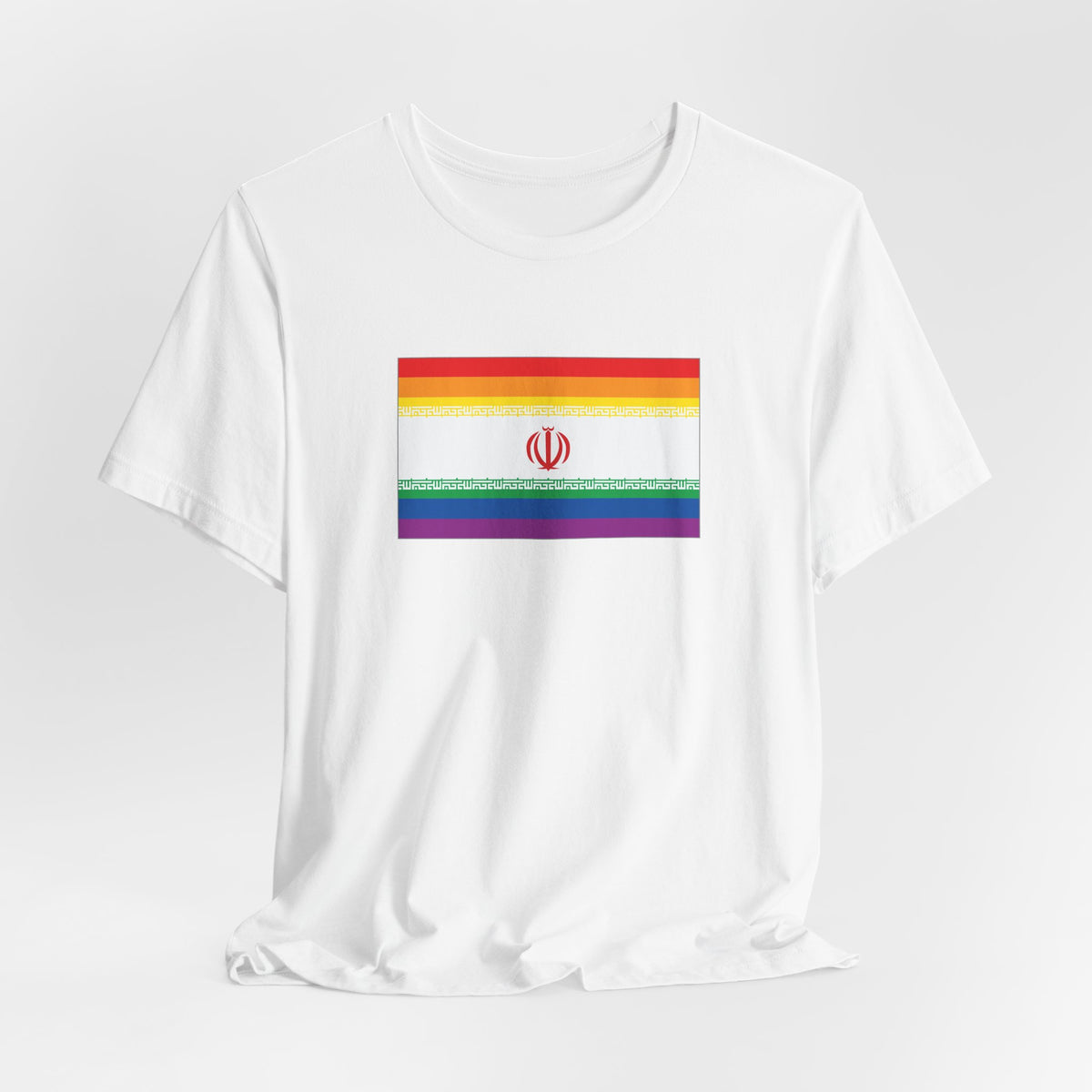 Iran Rainbow Pride Flag T-shirt, Several Color Options