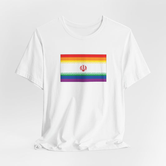 Iran Rainbow Pride Flag T-shirt, Several Color Options