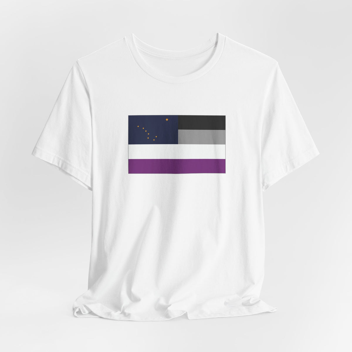 Alaska Asexual Pride Flag T-shirt, Several Color Options