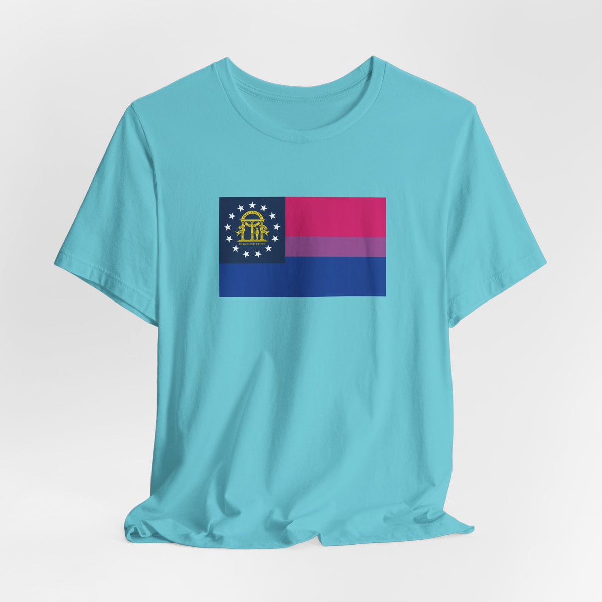 Georgia Bisexual Pride Flag T-shirt, Several Color Options