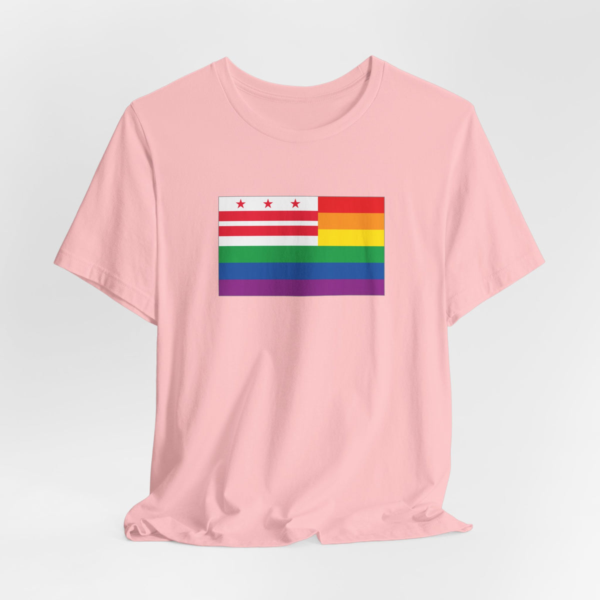 Washington, D.C. Rainbow Pride Flag T-shirt, Several Color Options