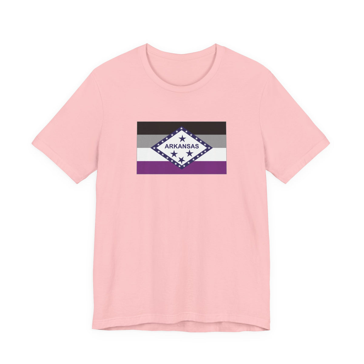 Arkansas Asexual Pride Flag T-shirt, Several Color Options