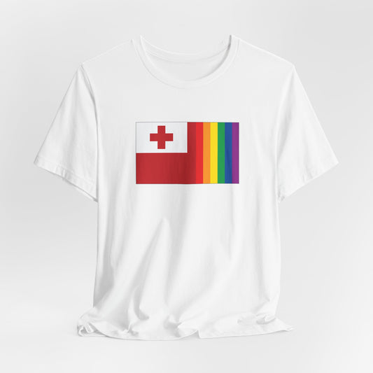 Tonga Rainbow Pride Flag T-shirt, Several Color Options