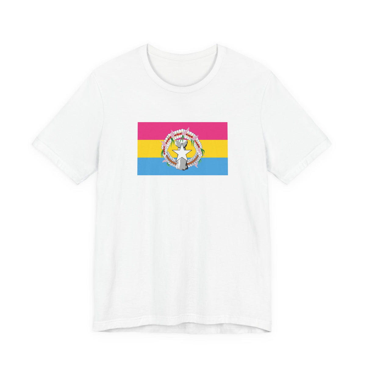 Northern Mariana Islands Pansexual Pride Flag T-shirt, Several Color Options