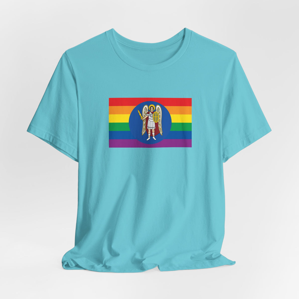 Kyiv, Ukraine Rainbow Pride Flag T-shirt, Several Color Options