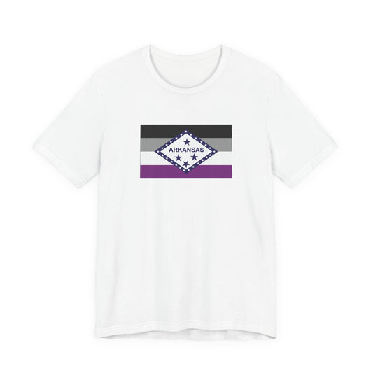 Arkansas Asexual Pride Flag T-shirt, Several Color Options