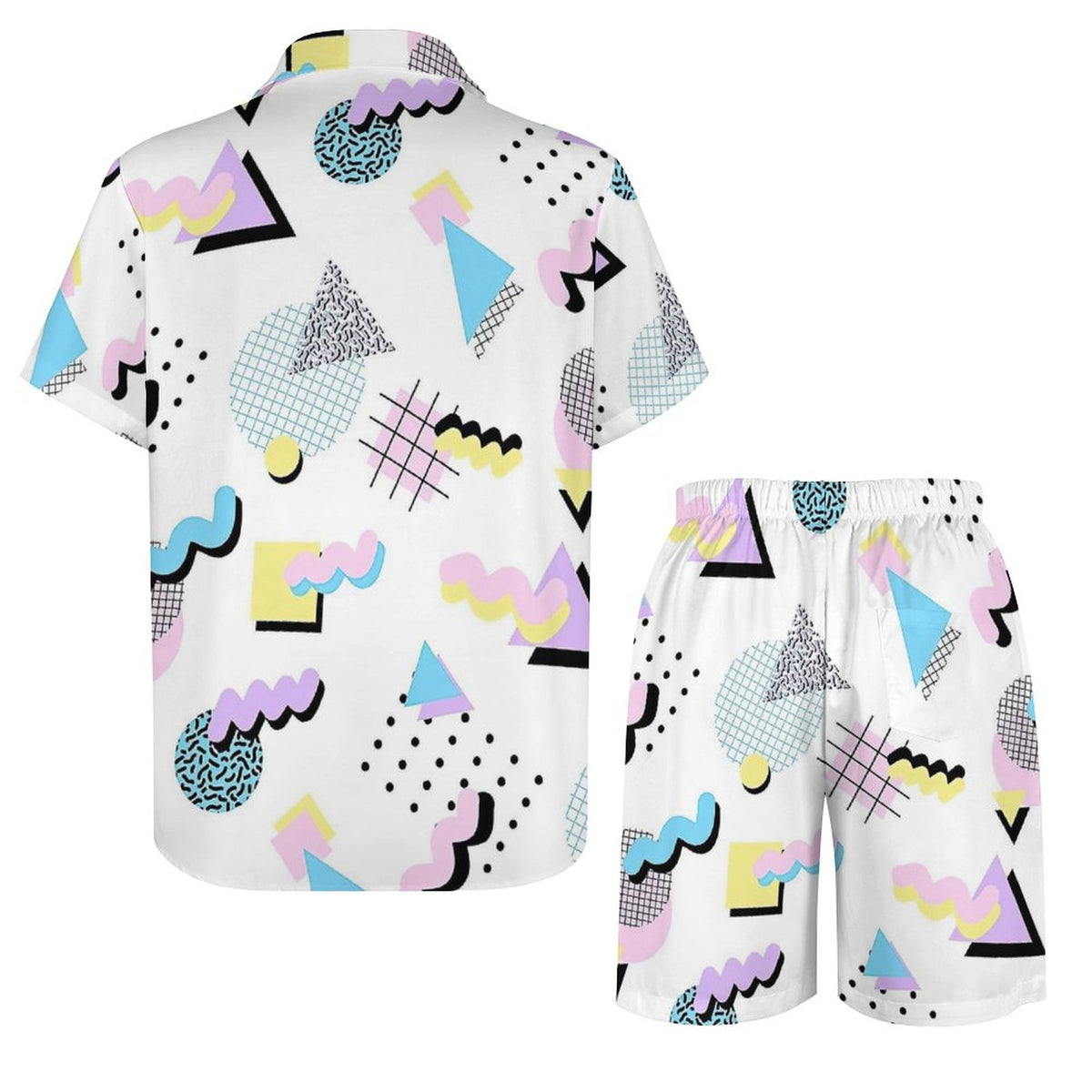 Totally Retro Short Sleeve Shirt & Shorts Set – Bold, Classic, Effortless